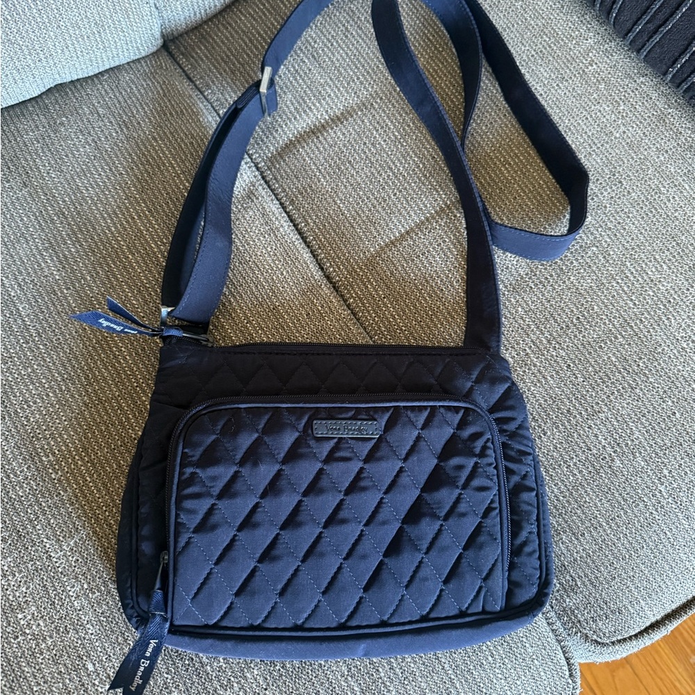 Vera Bradley Navy Quilted Crossbody Bag